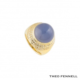 Theo Fennell Diamond and Moonstone Dress Ring